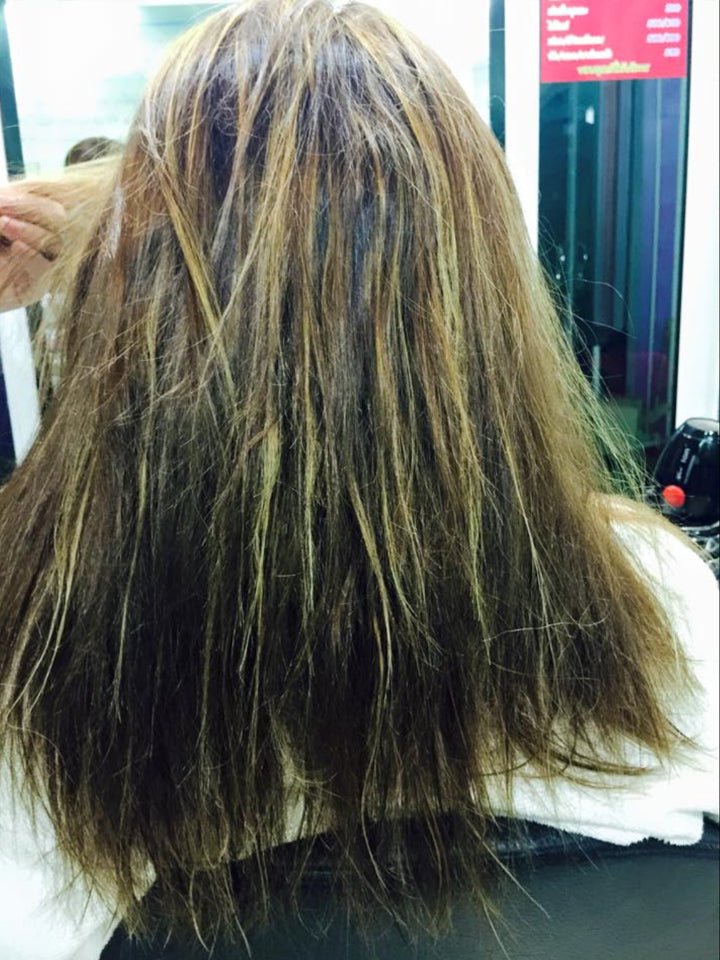London Connection gallery example 2: hair before treatment
